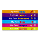 DK My First Learning Library 6 Books Set (Body, Colours, Numbers, Pets, Shapes, Words)