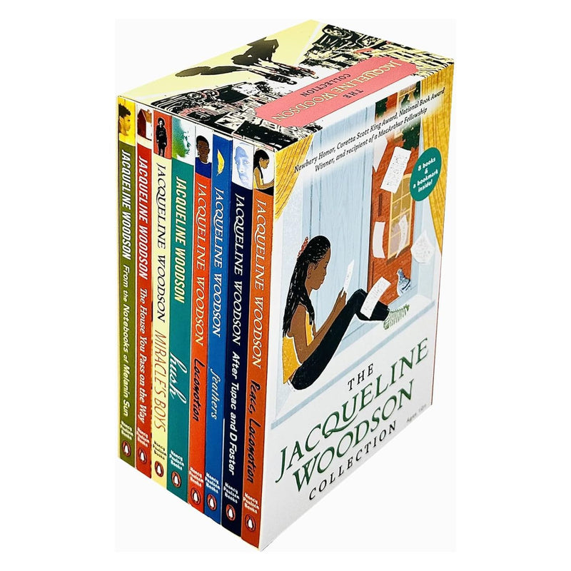 ["9780593560907", "After Tupac and D Foster", "children books", "children fiction", "children fiction books", "childrens books", "Childrens Books (11-14)", "Childrens Books (7-11)", "Coming of Age", "Feathers", "Fiction", "fiction books", "From the Notebooks of Melanin Sun", "House You Pass on the Way", "Hush", "Jacqueline Woodson", "Jacqueline Woodson books", "Jacqueline Woodson collection", "Jacqueline Woodson series", "Jacqueline Woodson set", "Locomotion", "Miracle's Boys", "Peace Locomotion", "The Jacqueline Woodson Collection"]