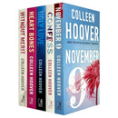 Colleen Hoover 5 Books Collection Set – Ugly Love, November 9, Confess, Heart Bones & Without Merit