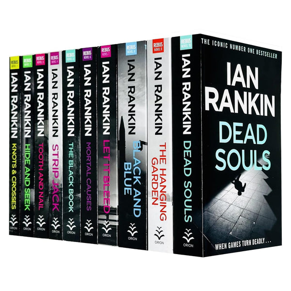 Ian Rankin Inspector Rebus Series Collection 10 Books Set (Knots And Crosses, Hide And Seek, Tooth And Nail, Strip Jack, The Black Book, Mortal Causes, Let It Bleed, Black And Blue and More)