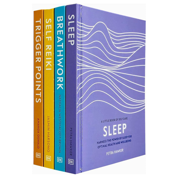 A Little Book of Self Care Collection 4 Books Set (Sleep, Breathwork, Self Reiki & Trigger Points)