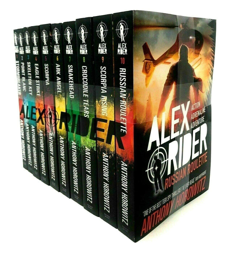 ["9781406364835", "alex rider", "Alex Rider book", "alex rider books", "alex rider books in order", "alex rider collection", "alex rider horowitz", "alex rider novel", "alex rider series", "Alex Rider series collection", "alex rider series order", "alex rider storm breaker", "alex rider stormbreaker", "alex rider the book", "Alex Rider: 10 Explosive Missions", "alex stormbreaker", "alex the rider", "anthony horowitz", "anthony horowitz alex rider", "anthony horowitz alex rider books", "anthony horowitz books", "anthony horowitz collection", "Crocodile Tears", "Eagle Strike", "Point Blanc", "rider alex", "Russian Roulette", "Scorpia", "Scorpia Rising", "Skeleton Key", "Snakehead", "Stormbreaker"]