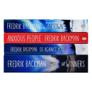 Fredrik Backman Beartown Collection 4 Books Set | Contemporary Literary Fiction (The Winner, Us Against You, Beartown, Anxious People)
