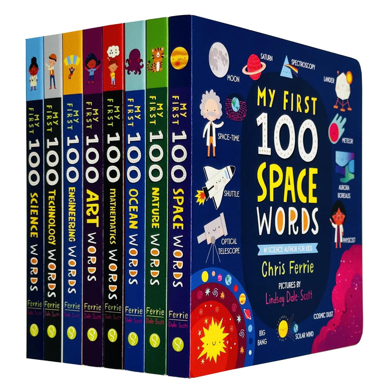 ["Art Words", "baby university", "Board Book", "board books", "board books for toddlers", "children board books", "children books", "children early learning", "children early reading", "childrens books", "Childrens Books (0-3)", "Childrens Books (3-5)", "Childrens Early Learning", "early learning", "early readers", "early reading", "Engineering Words", "first words", "Mathematics Words", "Nature Words", "Ocean Words", "Science Words", "Space Words", "stem", "Technology Words"]
