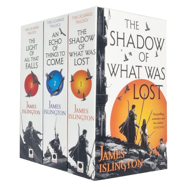 Licanius Trilogy 3 Books Collection Set By James Islington (The Shadow of What Was Lost, An Echo of Things to Come, The Light of All That Falls)