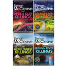 DI Ruth Hunter Series 4-7 Collection 4 Books Set By Simon McCleave (The Devil's Cliffs Killings, The Solace Farm Killings, The White Forest Killings and The Berwyn River Killings)