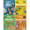 DK The Fact Packed Activity 4 Books Collection Set (Space, Dinosaurs, Animals and Human Body)