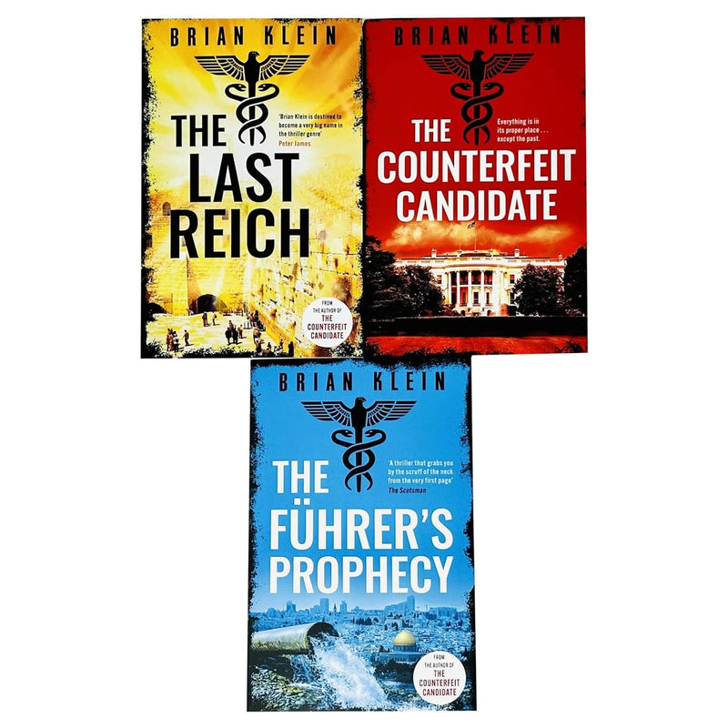 ["9789124333249", "adult fiction", "Adult Fiction (Top Authors)", "adult fiction book collection", "adult fiction books", "adult fiction collection", "Brian Klein", "Brian Klein books", "Brian Klein collection", "Brian Klein reich trilogy", "Brian Klein set", "Historical", "Historical Books", "historical fiction", "historical fiction books", "historical thrillers", "Historical Thrillers Books", "second world war", "The Counterfeit Candidate", "The Führer's Prophecy", "The Last Reich", "The Reich Trilogy", "third reich", "world war", "World War 2", "World War II", "world war two"]
