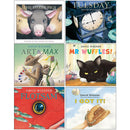 David Wiesner Collection 6 Books Set (The Three Pigs, Tuesday, Art and Max, Mr Wuffles, Flotsam & I Got It!)