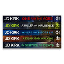DCI Logan Crime Thrillers Books 16-20 Collection Set by JD Kirk (One For the Ages, In Service of Death, A Dead Man Walking, Where the Pieces Lie & A Killer of Influence)