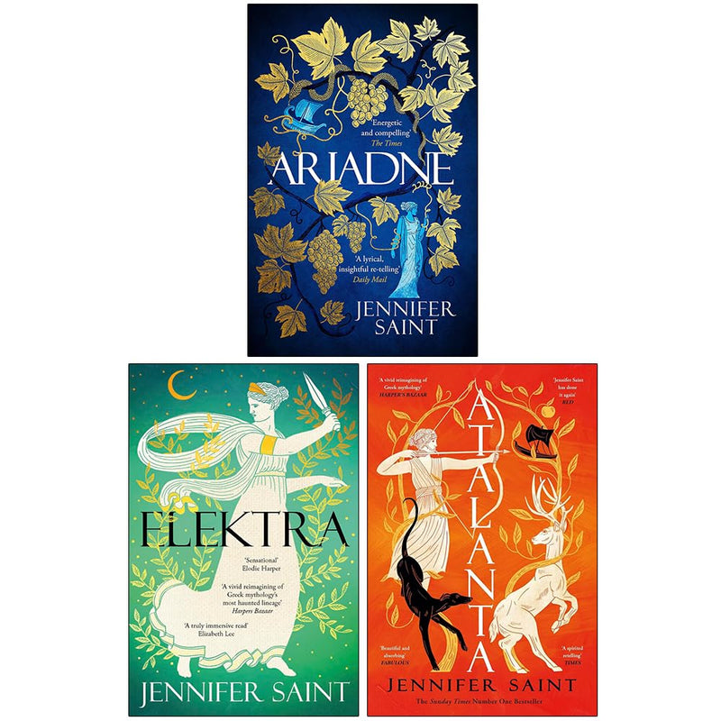 ["9789124330750", "adult fiction", "Adult Fiction (Top Authors)", "adult fiction book collection", "adult fiction books", "adult fiction collection", "Ariadne", "Atalanta", "Elektra", "greek book", "Greek Mythology", "Greek Myths", "Jennifer Saint", "Jennifer Saint books", "Jennifer Saint collection", "Jennifer Saint series", "Jennifer Saint set", "Mythology", "Women", "women fiction"]