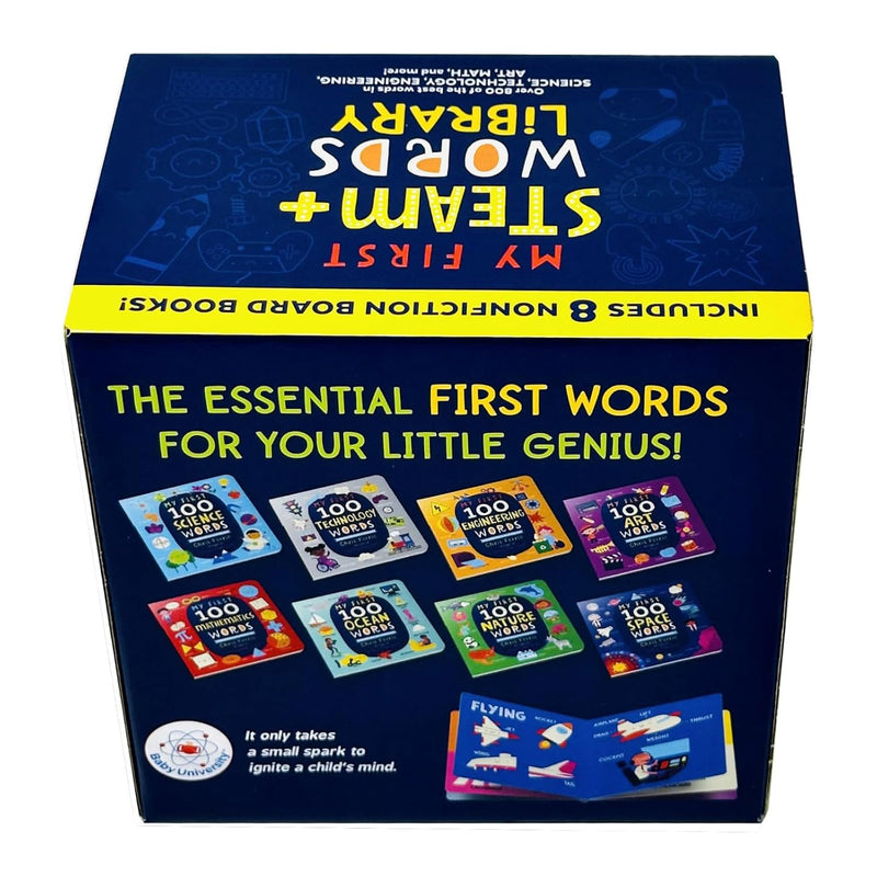 ["Art Words", "baby university", "Board Book", "board books", "board books for toddlers", "children board books", "children books", "children early learning", "children early reading", "childrens books", "Childrens Books (0-3)", "Childrens Books (3-5)", "Childrens Early Learning", "early learning", "early readers", "early reading", "Engineering Words", "first words", "Mathematics Words", "Nature Words", "Ocean Words", "Science Words", "Space Words", "stem", "Technology Words"]