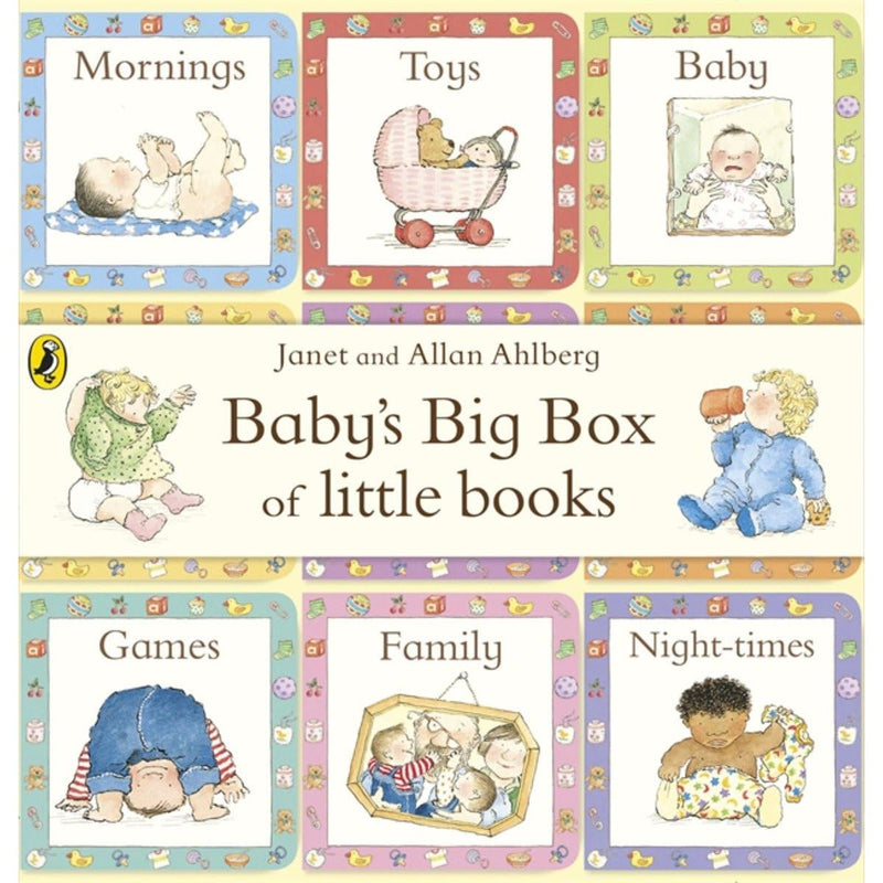 ["9780141356488", "A Big Box of Little Books", "allan ahlberg", "baby", "Baby and Toddler", "Baby and Toddlers books", "baby book", "baby books", "baby's big box of little books", "children early learning", "children early learning books", "Children's Early Learning Books on Numbers & Counting", "childrens books", "Childrens Books (0-3)", "Childrens Early Learning", "childrens early learning books", "early learning", "early learning books", "Early Learning for Children", "janet ahlberg", "little books"]