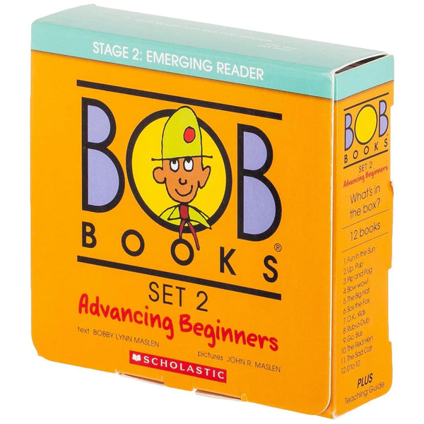 Bob Books: Set 2 - Advancing Beginners Box Set (12 books): 8 Books for Young Readers (Stage 2: Emerging Readers)