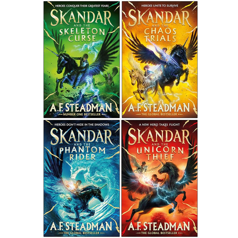 ["9780112930006", "A.F. Steadman", "A.F. Steadman books", "A.F. Steadman collection", "A.F. Steadman series", "A.F. Steadman set", "children fantasy books", "children fantasy magic", "childrens books", "Childrens Books (11-14)", "Childrens Books (7-11)", "childrens fantasy", "fantasy adventure", "fantasy books", "fantasy fiction", "Skandar", "Skandar and the Skeleton Curse", "Skandar books", "Skandar series", "Skandar set", "Unicorn"]