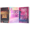 Forbidden Love Series by L.J. Shen 3 Books Collection Set (Truly Madly Deeply, Wildest Dreams and Handsome Devil)