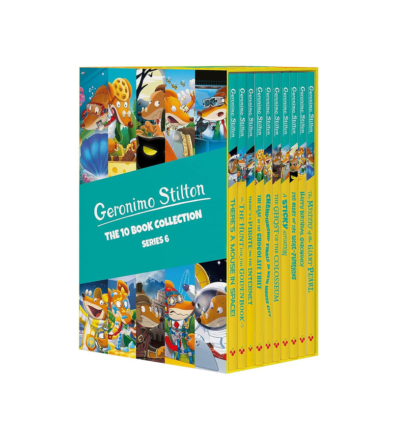 ["9781782269762", "A Sticky Situation", "action books", "adventure books", "books like geronimo stilton", "Case of the Chocolate Thief", "Championship Finals In New Mouse City", "childrens books", "fiction books", "geronimo books", "geronimo stilton", "geronimo stilton book collection", "geronimo stilton book collection set", "Geronimo Stilton books", "geronimo stilton books online", "geronimo stilton books set", "geronimo stilton box set", "Geronimo Stilton box set collection", "geronimo stilton collection", "geronimo stilton new books", "Geronimo Stilton series", "geronimo stilton series book collection set", "Geronimo Stilton series collection", "Geronimo!", "Happy Birthday", "humorous fiction", "humorous stories", "Mystery of the Giant Pearl.", "stilton books", "The Ghost of the Colosseum", "The Hunt for the Golden Book", "The Night of the Were-Pumpkins", "the wild", "There’s a Mouse in Space", "There’s a Pirate on the Internet", "young adults", "young readers", "young sherlock holmes"]