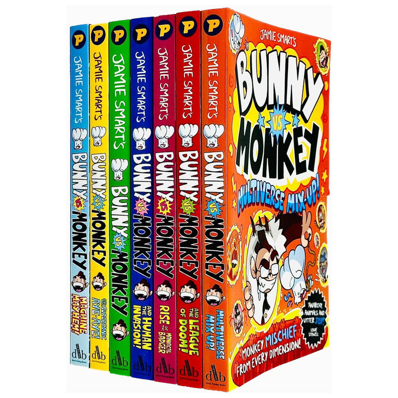 ["9782992518435", "action books", "adventure books", "apocalypse", "bunny vs monkey", "bunny vs monkey 1", "bunny vs monkey 2", "bunny vs monkey 3", "bunny vs monkey 4", "bunny vs monkey 5", "bunny vs monkey 6", "bunny vs monkey 7", "bunny vs monkey and rise of the maniacal badger", "bunny vs monkey and the human invasion", "bunny vs monkey and the league of doom", "bunny vs monkey and the supersonic aye-aye", "bunny vs monkey and the supersonic ayeaye", "bunny vs monkey apocalypse", "bunny vs monkey book collection", "bunny vs monkey book set", "bunny vs monkey books", "bunny vs monkey destructo", "bunny vs monkey jamie smart series", "bunny vs monkey journey to the centre of eurg-th", "bunny vs monkey let the mayhem begin", "Bunny vs Monkey multiverse mix up", "bunny vs monkey series", "bunny vs monkey stench", "bunny vs monkey the floating cow catastrophe", "bunny vs monkey wobbles", "children comic books", "children fiction", "childrens books", "Childrens Comic books", "comic and graphic novels", "Comics Graphic Novels", "jamie smart bunny vs monkey", "multiverse mix up", "rise of the maniacal badger", "the human invasion", "the league of doom"]