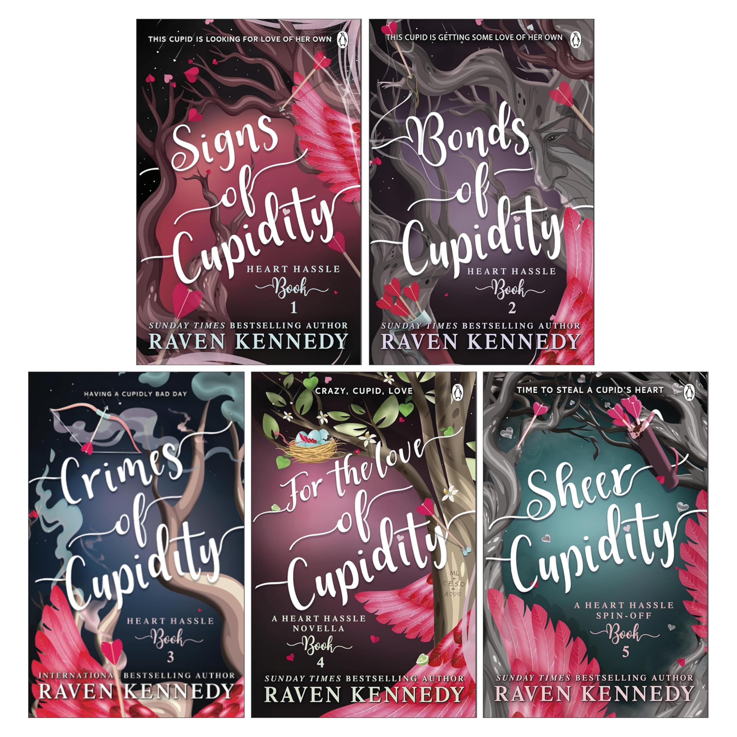 Heart Hassle 5 Books Collection Set by Raven Kennedy – Fantasy Romance