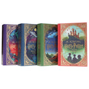Harry Potter MinaLima and Interactive Collectors Edition (Volume 1-4) by J.K. Rowling: 4 Books Collection Set (Philosopher's Stone, Chamber of Secrets, The Prisoner of Azkaban and Goblet of Fire)