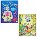 Usborne See Inside Series – 2 Book Set | See Inside Your Body & How Things Work | Lift-the-Flap Educational Books for Kids