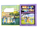 Bluey Tattle Tales - Activity Books for kids, 12-page storybook, 4 figurines