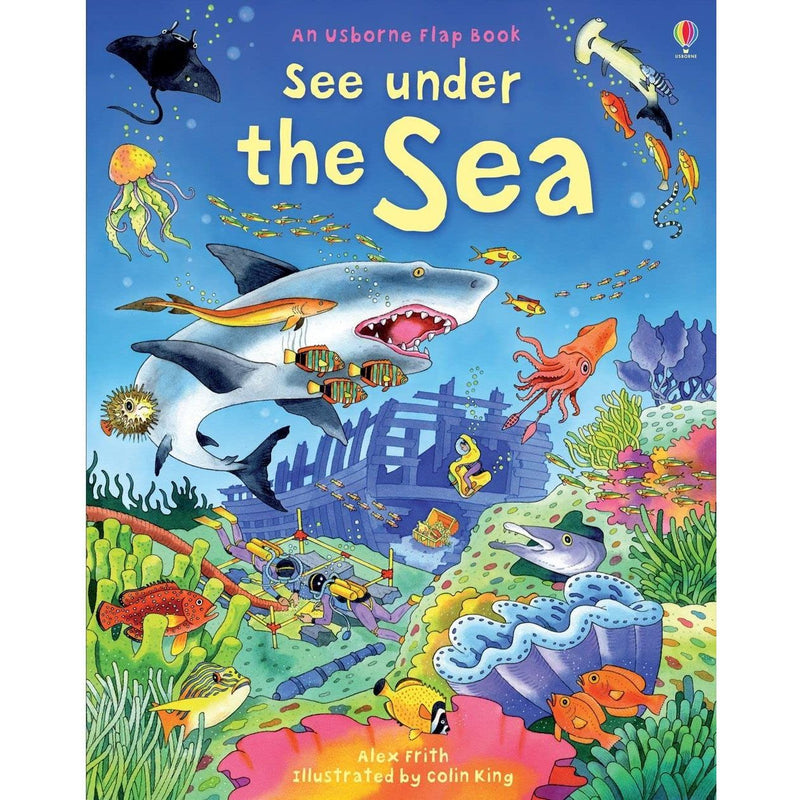 ["9780746096383", "beginner ocean science book", "books about coral reefs for kids", "books about the deep sea for kids", "children’s ocean book", "colourful ocean book for kids", "discover the sea book", "early science ocean theme", "early years ocean education", "educational book about oceans", "engaging marine book for children", "flap book about the ocean", "fun facts about the ocean for kids", "fun ocean book for kids", "interactive nonfiction kids book", "interactive science book for kids", "interactive sea life book", "Kate Davies lift-the-flap book", "kids book about sea animals", "kids learning about the sea", "lift-the-flap educational book", "marine biology for kids", "marine life book for children", "ocean adventure children’s book", "ocean creatures lift-the-flap", "ocean facts for kids", "preschool ocean theme book", "sea animal facts for toddlers", "sea creatures book for toddlers", "sea discovery book for young readers", "sea exploration for kids", "See Under the Sea book", "STEM book for early learners", "toddler nonfiction sea book", "under the sea kids book", "under the sea learning book", "underwater world children’s book", "Usborne lift-the-flap series", "Usborne ocean book", "Usborne See Under the Sea"]