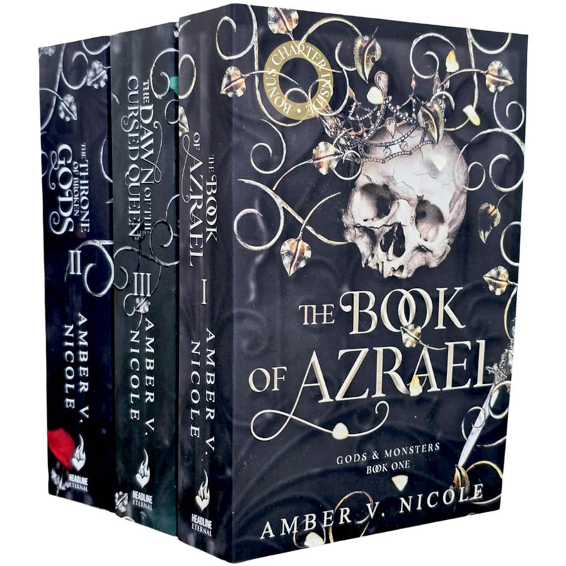 ["9787037518883", "adult fiction", "Adult Fiction (Top Authors)", "adult fiction book collection", "adult fiction books", "adult fiction collection", "Amber V. Nicole", "Amber V. Nicole books", "Amber V. Nicole collection", "Amber V. Nicole gods & monsters", "Amber V. Nicole set", "Fantasy", "fantasy adventure", "fantasy books", "fantasy fiction", "fantasy romance", "gods & monsters", "gods & monsters books", "gods & monsters collection", "gods & monsters series", "The Book of Azrael", "The Dawn of the Cursed Queen", "The Throne of Broken Gods", "young adults"]