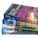 DI Ruth Hunter Series 4-7 Collection 4 Books Set By Simon McCleave (The Devil's Cliffs Killings, The Solace Farm Killings, The White Forest Killings and The Berwyn River Killings)
