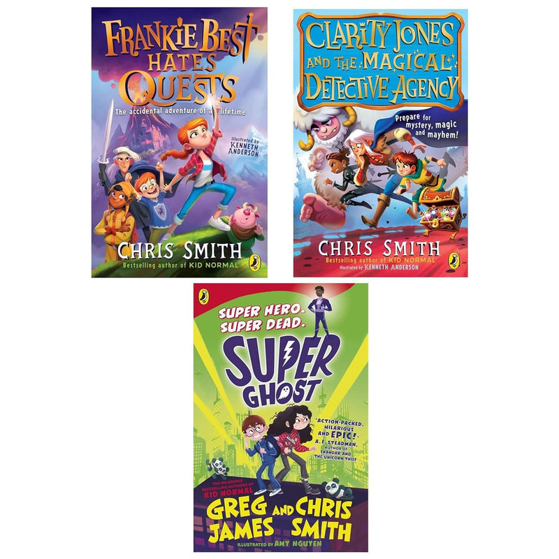 ["9780678462461", "action", "action books", "action stories", "Adventure", "adventure books", "adventure stories", "Adventure Stories & Action", "books for childrens", "children adventure books", "children fantasy books", "childrens books", "Childrens Books (7-11)", "chris smith", "chris smith books", "fantasy adventure", "fantasy books", "Frankie Best Hates Quests", "Great Dream Robbery", "greg james", "greg james books", "greg james chris smith", "greg james set", "Super Ghost"]