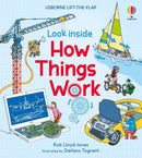 Usborne Look Inside Things That Go, How Things Work 2 Books Collection Set