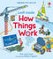 Usborne Look Inside Things That Go, How Things Work 2 Books Collection Set