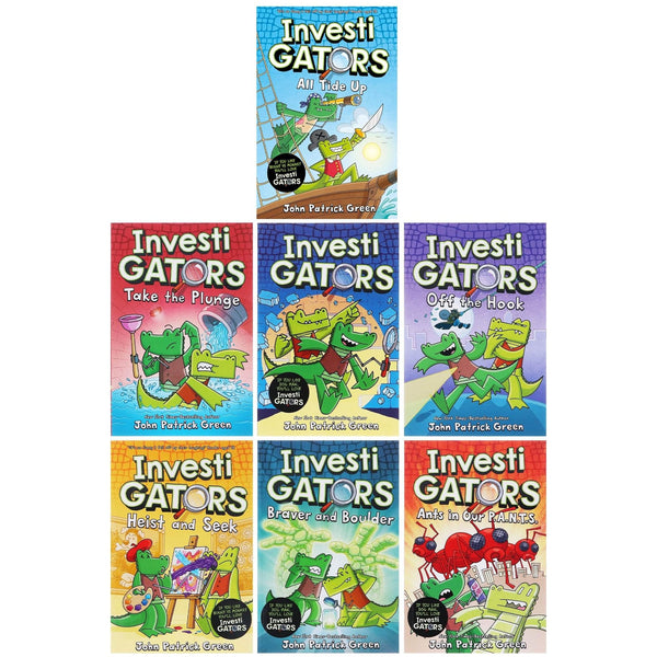 Investigators Series John Patrick Green Collection 7 Books Set (Off the Hook, Braver and Boulder, Heist and Seek &amp; More!)