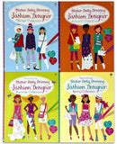 Usborne Sticker Dolly Dressing Fashion Designer Activity Pack – 4 Books, Over 550 Stickers - Spring, Summer, Autumn & Winter Fashion Collections, Children's Activity Gift