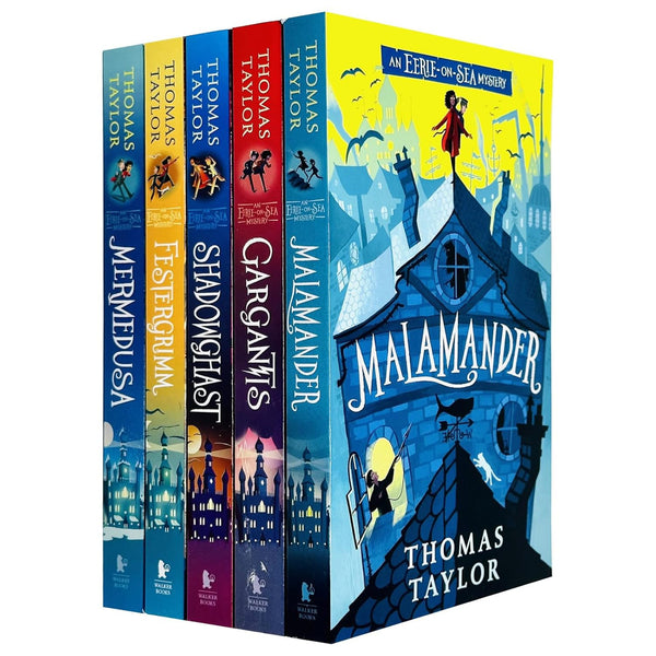 An Eerie-on-Sea Mystery Series 5 Books Collection Set By Thomas Taylor (Malamander, Gargantis, Shadowghast, Festergrimm)