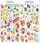 Sticker Therapy: World Traveller: Design your own miniature 3D scenes | Over 150 stickers to create the cutest, cosiest rooms