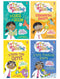 Izzy the Inventor Series By Zanna Davidson 4 Books Collection Set (The Unexpected Unicorn, The Curse of Doom, The Time Travelling Gnome and the Teeny Tiny Ogres)