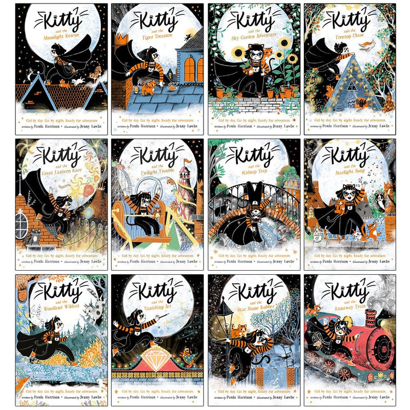 ["9789124250911", "Action & Adventure for Children Books", "Adventure for Children", "children books", "Children's Fiction Books on Animals", "childrens books", "Detective Stories for Children", "Fantasy Adventure for Children", "Kitty and the Great Lantern Race", "Kitty and the Kidnap Trap", "Kitty and the Moonlight Rescue", "Kitty and the Runaway Train", "Kitty and the Sky Garden Adventure", "Kitty and the Star Stone Robber", "Kitty and the Starlight Song", "Kitty and the Tiger Treasure", "Kitty and the Treetop Chase", "Kitty and the Twilight Trouble", "Kitty and the Vanishing Act", "Kitty and the Woodland Wildcat", "Kitty Series Collection", "Mysteries & Detective Stories for Children", "Paula Harrison", "Paula Harrison Kitty Series", "Paula Harrison Kitty Series Collection"]