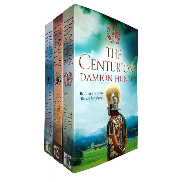 Damion Hunter Centurions Series 3 Books Collection Set (The Centurions, Barbarian Princess, The Emperor's Games)
