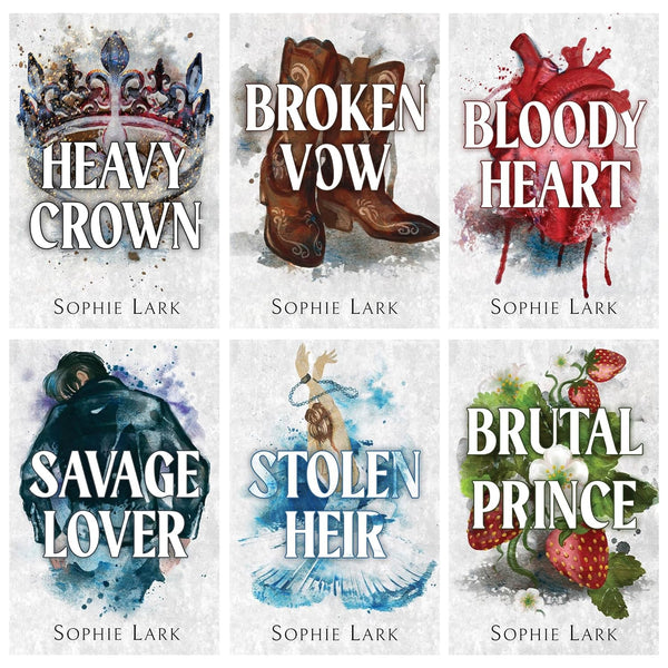 Brutal Birthright Series 6 Books Collection Set by Sophie Lark (Brutal Prince, Stolen Heir, Savage Lover, Bloody Heart, Broken Vow & Heavy Crown)