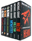Michael Grant 6 Books Collection Set (Bzrk Series -Bzrk, Reloaded, Apocalypse and Monster Series-Hero, Villain, Monster)