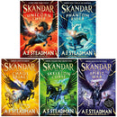 Skandar Series 5 Books Collection Set By A.F. Steadman (Skandar and the Spirit War, Skandar and the Chaos Trials, Skandar and the Phantom Rider, The Unicorn Thief and The Skeleton Curse)