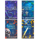 Queens and Monsters Series by J. T. Geissinger 4 Books Collection Set (Ruthless Creatures, Carnal Urges, Savage Hearts & Brutal Vows)