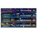 Queens and Monsters Series by J. T. Geissinger 4 Books Collection Set (Ruthless Creatures, Carnal Urges, Savage Hearts & Brutal Vows)