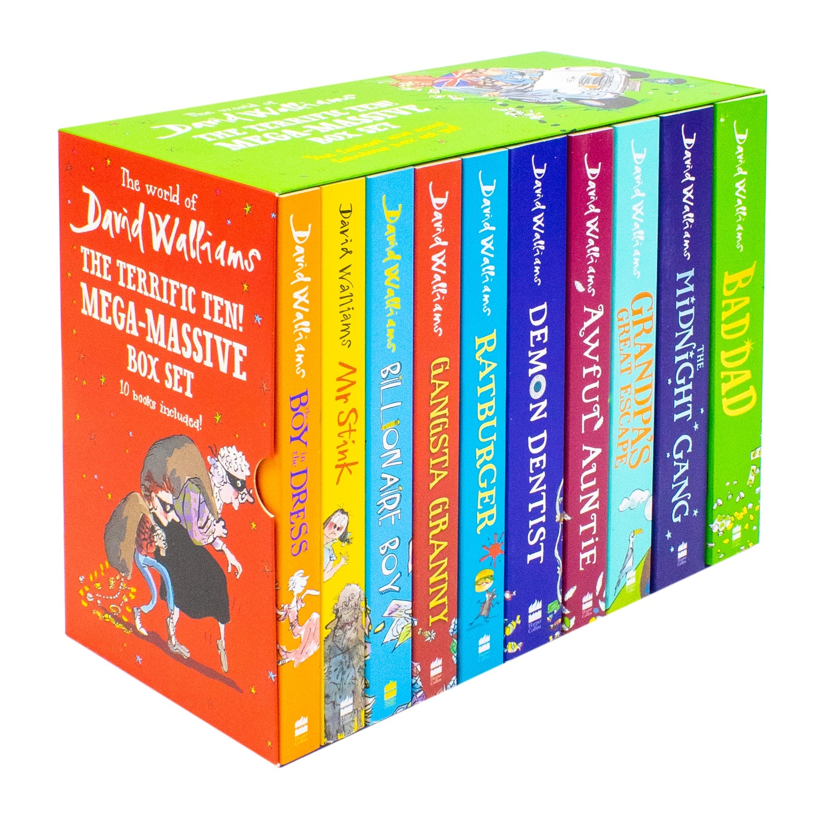 The World Of David Walliams Terrific Ten 10 Books Collection Box Set