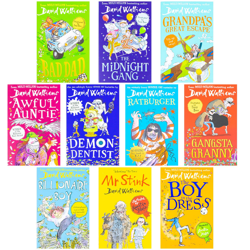 The World Of David Walliams Terrific Ten 10 Books Collection Box Set