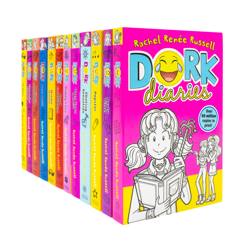 Dork Diaries Series 12 Books Collection Set By Rachel Renee Russell