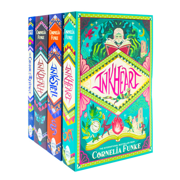 Inkheart Trilogy 4 Book Set by Cornelia Funke, Captivating Magical Fantasy Adventure for Young Readers Ages 12+