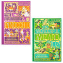 The Wonderful Wizard of Oz and The Adventures of Pinocchio - Minalima Edition 2 Books Collection Set | Illustrated with Interactive Elements