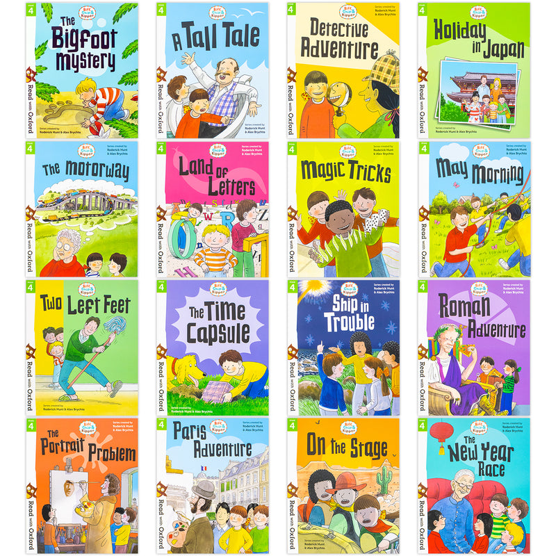 Biff, Chip and Kipper Stage 4 Read with Oxford: 5+: 16 Books Collectio